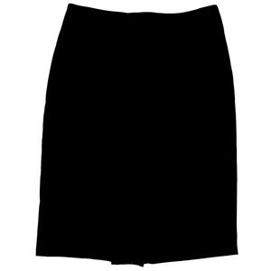 Ann Taylor Factory Solid Black Classic Pencil Skirt Size 4 NWT